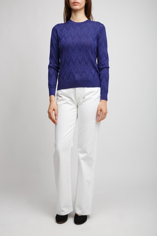Pull en laine - Bleu marine