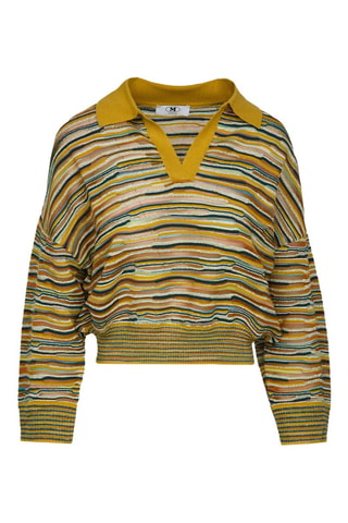 Pull en laine - Moutarde et vert foncé