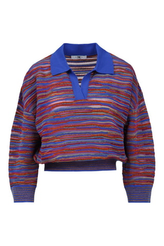 Pull en laine - Bleu foncé et violet