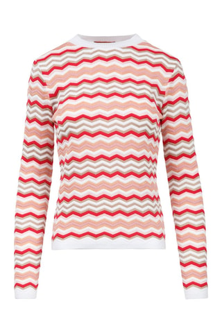 Pull - Blanc et rouge