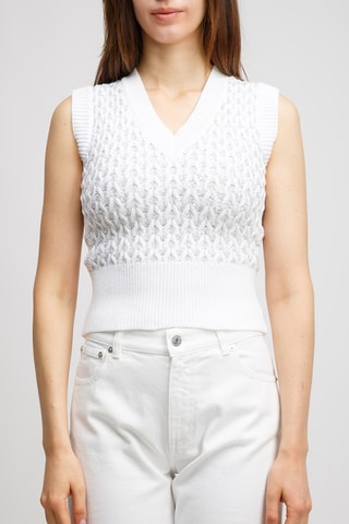 Gilet sans manches - Blanc