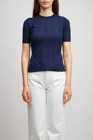 Top - Bleu marine