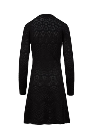 Robe patineuse en laine - Noir