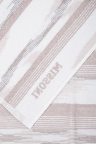 Serviette de plage Clint - Blanc - 100 x 180 cm