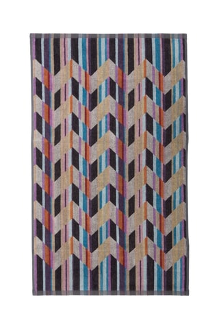 6 serviettes de toilette Brody - Violet - 40 x 70 cm