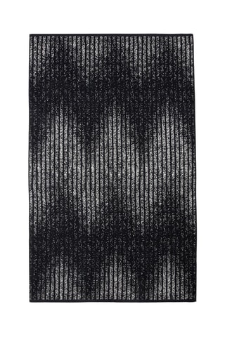 6 draps de douche Blanco - Noir et blanc - 70 x 115 cm