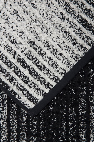6 draps de douche Blanco - Noir et blanc - 70 x 115 cm