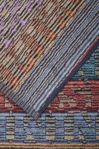 6 serviettes de toilette Blake - Violet - 60 x 100 cm