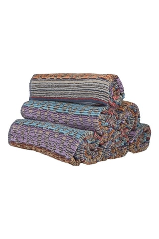 6 serviettes de toilette Blake - Violet - 60 x 100 cm
