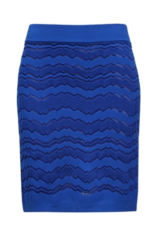 Jupe fourreau en laine - Bleu cobalt