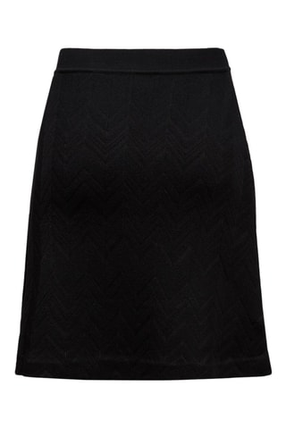 Jupe patineuse en laine - Noir