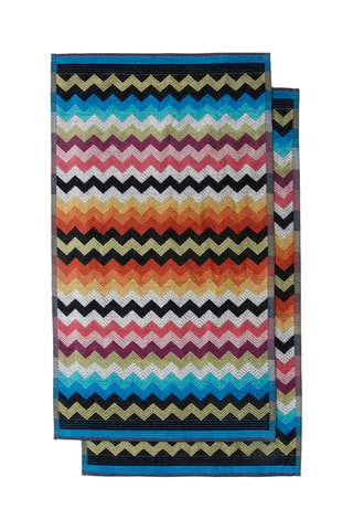 2 serviettes de toilette - Multicolore - 40 x 70 cm