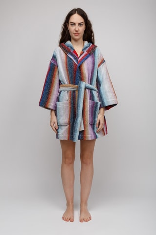 Peignoir à capuche - Multicolore