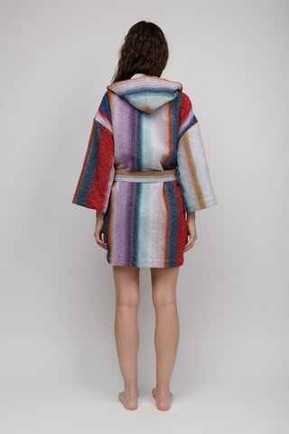 Peignoir à capuche - Multicolore
