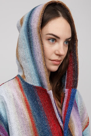 Peignoir à capuche - Multicolore