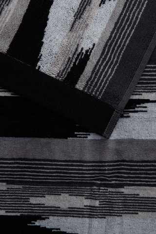 2 draps de douche - Noir - 70 x 115 cm