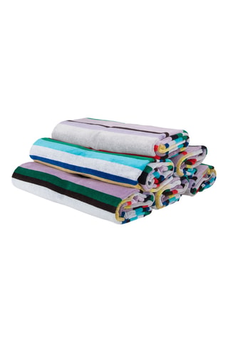 2 serviettes de toilette - Multicolore - 60 x 100 cm