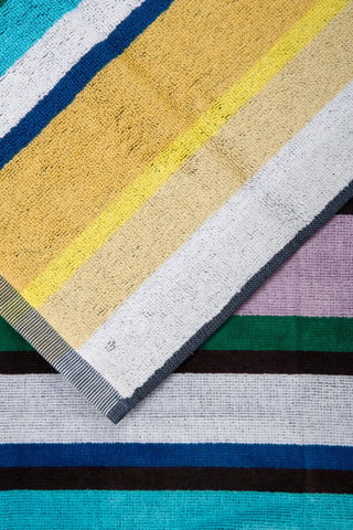 2 serviettes de toilette - Multicolore - 60 x 100 cm