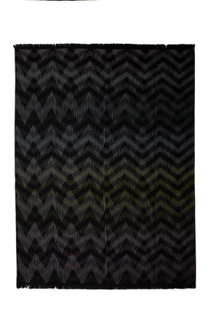 Serviette en laine - Noir - 135 x 190 cm
