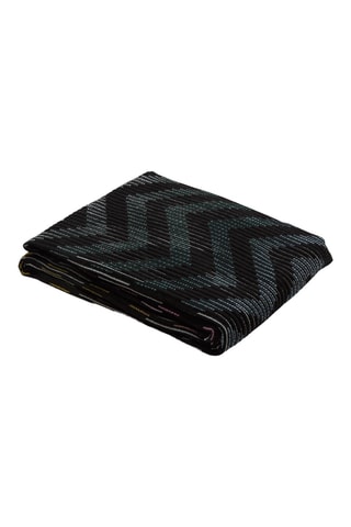 Serviette en laine - Noir - 135 x 190 cm