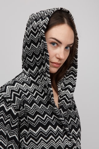 Peignoir à capuche - Noir