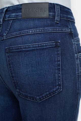 Vaquero tapered de tiro alto - Azul oscuro