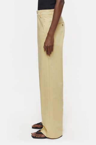 Pantalón straight. - Amarillo
