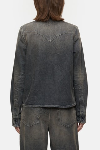 Camisa vaquera slim fit - Gris oscuro