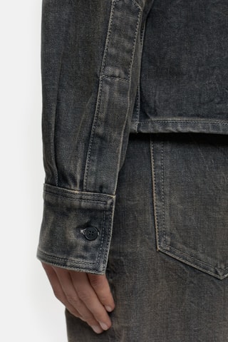 Camisa vaquera slim fit - Gris oscuro