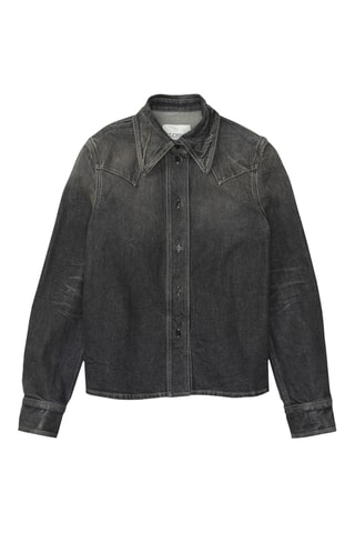 Camisa vaquera slim fit - Gris oscuro