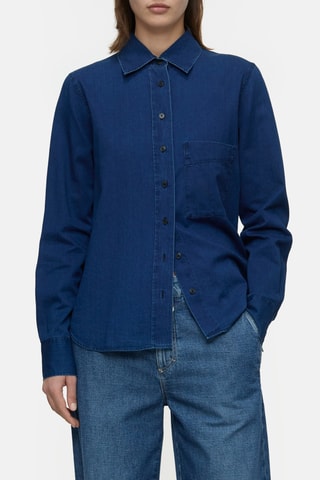 Camisa regular fit - Azul oscuro