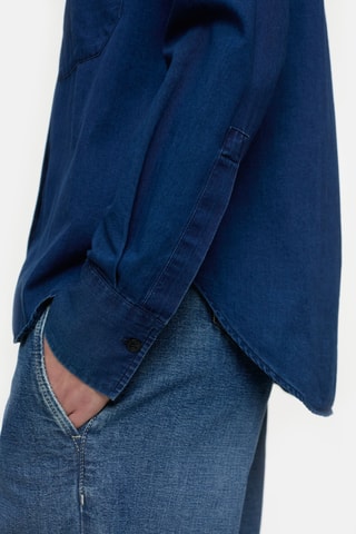 Camisa regular fit - Azul oscuro
