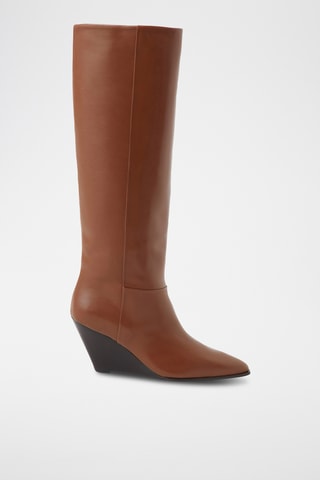 Botas de piel - Marrón