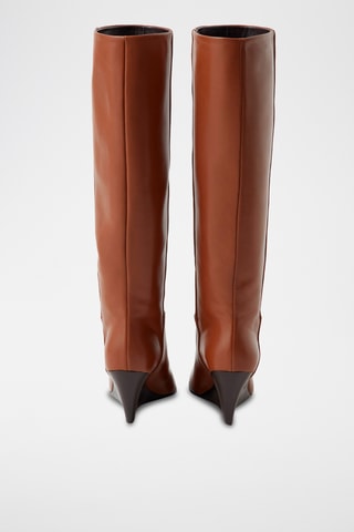 Botas de piel - Marrón