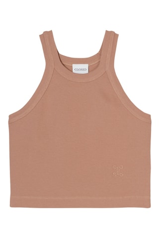 Crop top de algodón orgánico - Blanco