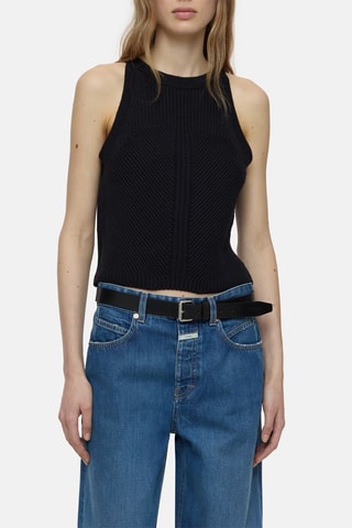 Top de algodón orgánico - Negro