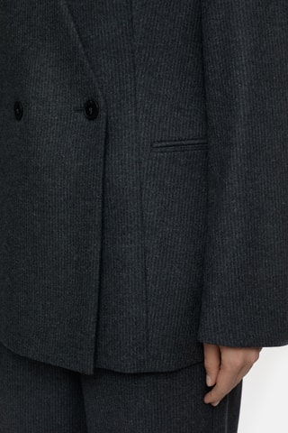Chaqueta de lana virgen - Gris oscuro