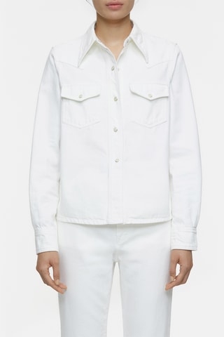 Camisa vaquera regular fit - Blanco