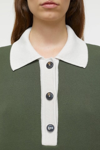 Polo relaxed fit de algodón orgánico - Verde