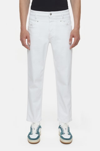 Vaquero relaxed fit de algodón orgánico - Blanco
