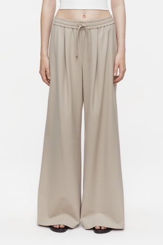 Pantalón wide leg - Gris oscuro