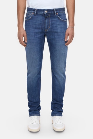 Vaquero slim fit de algodón orgánico - Azul oscuro