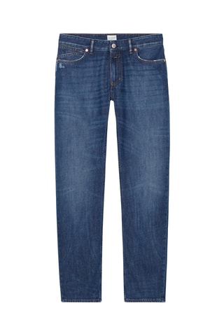 Vaquero slim fit de algodón orgánico - Azul oscuro