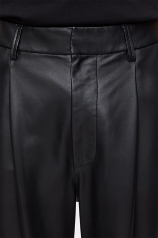 Pantalón de piel de cordero - Negro