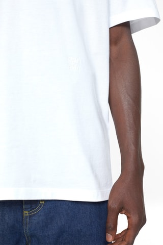 Camiseta regular fit de algodón orgánico - Blanco