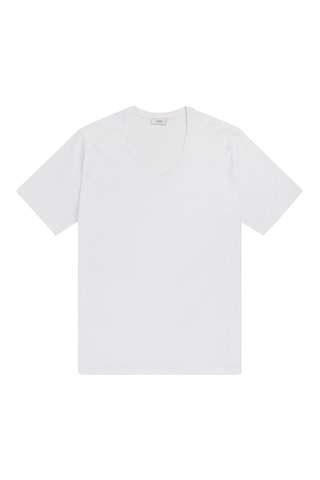 Camiseta regular fit de algodón orgánico - Blanco