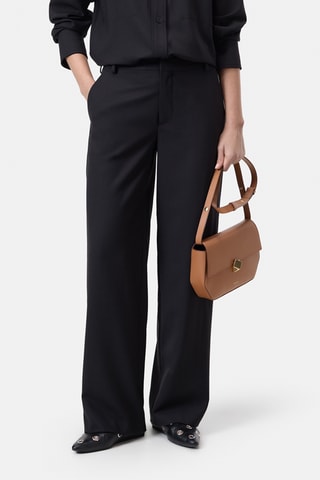 Pantalón de lana virgen - Beige