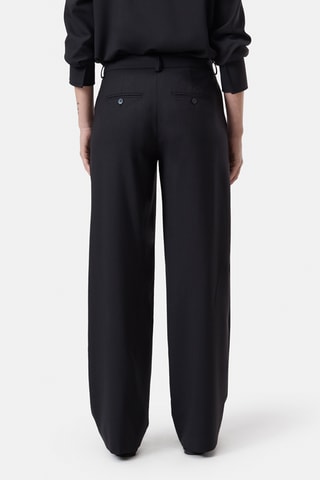 Pantalón de lana virgen - Beige
