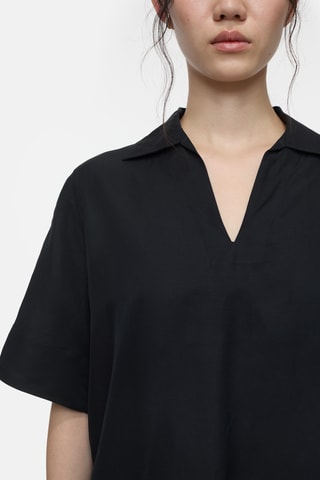 Blusa de lino - Negro