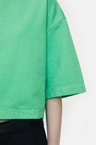 Camiseta cropped - Verde